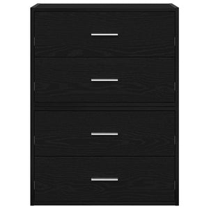 Armadi con 2 Cassetti 2 pz Rovere Nero 60x31x40 cm Truciolato 858824