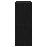 Armadi con 2 Cassetti 2 pz Rovere Nero 60x31x40 cm Truciolato 858824