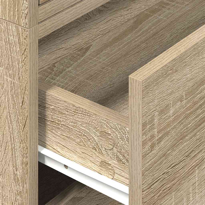 vidaXL Armadi con 2 Cassetti 2 pz Rovere Sonoma 60x31x40 cm Truciolato