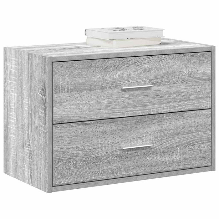 vidaXL Armadio con 2 Cassetti Grigio Sonoma 60x31x40 cm in Truciolato