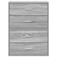 Armadi con 2 Cassetti 2 pz Grigio Sonoma 60x31x40 cm Truciolato 858832