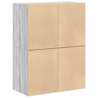 vidaXL Armadi con 2 Cassetti 2 pz Grigio Sonoma 60x31x40 cm Truciolato