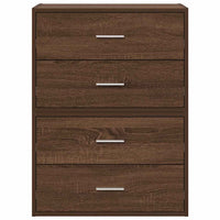 Armadi con 2 Cassetti 2 pz Rovere Marrone 60x31x40cm Truciolato