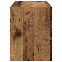 Armadio con 2 Cassetti Legno Antico 60x31x40 cm in Truciolato 858835
