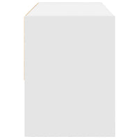 Scarpiera Impilabile Bianca 89,5x30x40 cm 858839