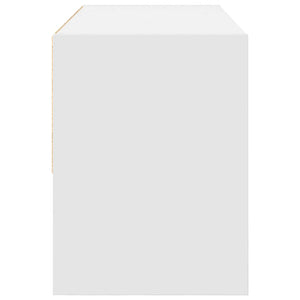 Scarpiera Impilabile Bianca 89,5x30x40 cm 858839