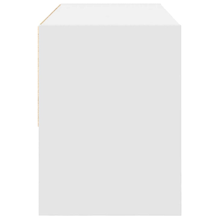 Scarpiera Impilabile Bianca 89,5x30x40 cm 858839