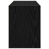 Scarpiera Impilabile Rovere Nero 89,5x30x40 cm