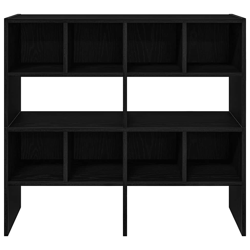 Scarpiere 2 pz Impilabili Rovere Nero 89,5x30x40 cm