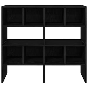 Scarpiere 2 pz Impilabili Rovere Nero 89,5x30x40 cm