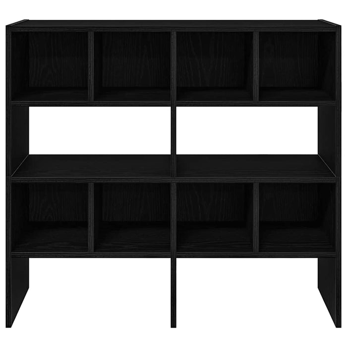 Scarpiere 2 pz Impilabili Rovere Nero 89,5x30x40 cm