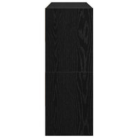 Scarpiere 2 pz Impilabili Rovere Nero 89,5x30x40 cm