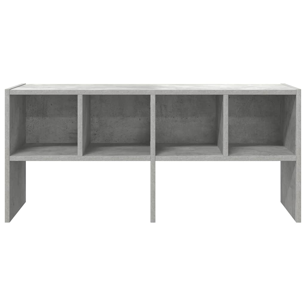 Scarpiera Impilabile Grigio Cemento 89,5x30x40 cm 858845