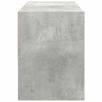 Scarpiera Impilabile Grigio Cemento 89,5x30x40 cm 858845