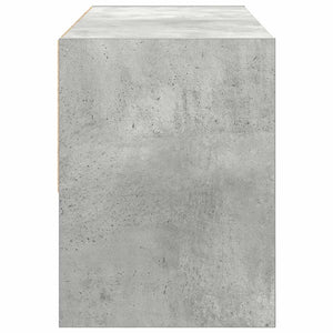 Scarpiera Impilabile Grigio Cemento 89,5x30x40 cm 858845