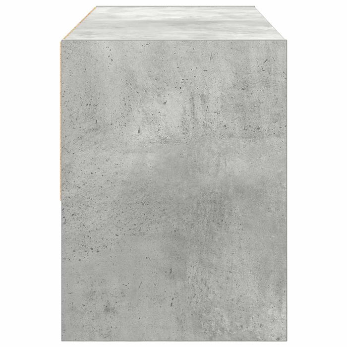 Scarpiera Impilabile Grigio Cemento 89,5x30x40 cm 858845