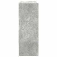 vidaXL Scarpiere 2 pz Impilabili Grigio Cemento 89,5x30x40 cm