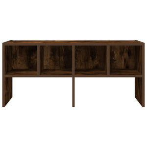 Scarpiera Impilabile Rovere Fumo 89,5x30x40 cm 858847