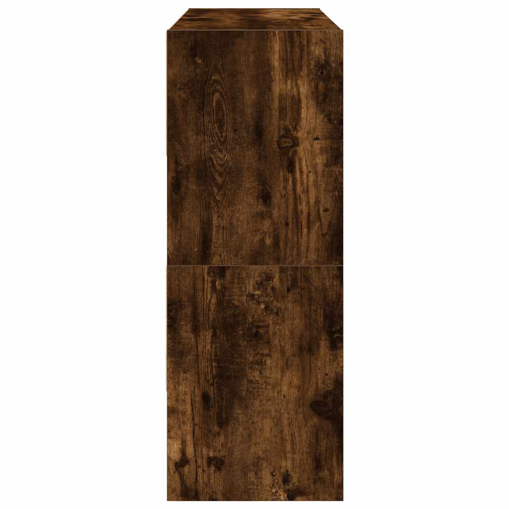 Scarpiere 2 pz Impilabili Rovere Fumo 89,5x30x40 cm 858848