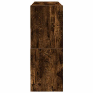 Scarpiere 2 pz Impilabili Rovere Fumo 89,5x30x40 cm 858848