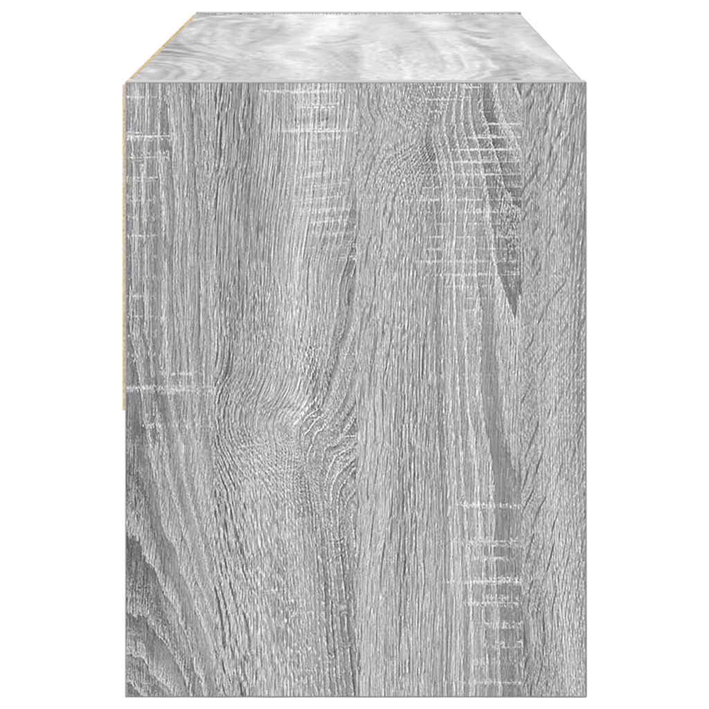 Scarpiera Impilabile Grigio Sonoma 89,5x30x40 cm