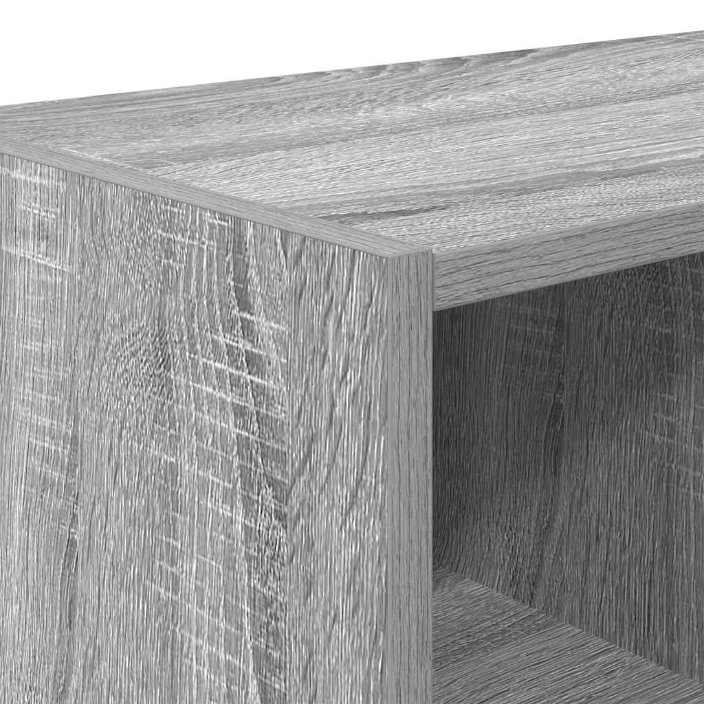 Scarpiera Impilabile Grigio Sonoma 89,5x30x40 cm