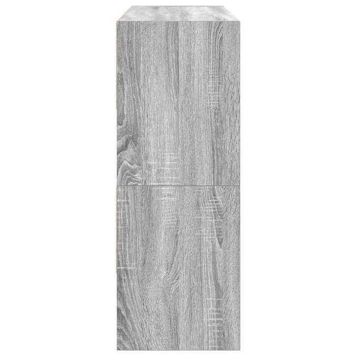 Scarpiere 2 pz Impilabili Grigio Sonoma 89,5x30x40 cm 858850