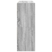 vidaXL Scarpiere 2 pz Impilabili Grigio Sonoma 89,5x30x40 cm