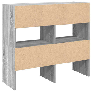 Scarpiere 2 pz Impilabili Grigio Sonoma 89,5x30x40 cm 858850