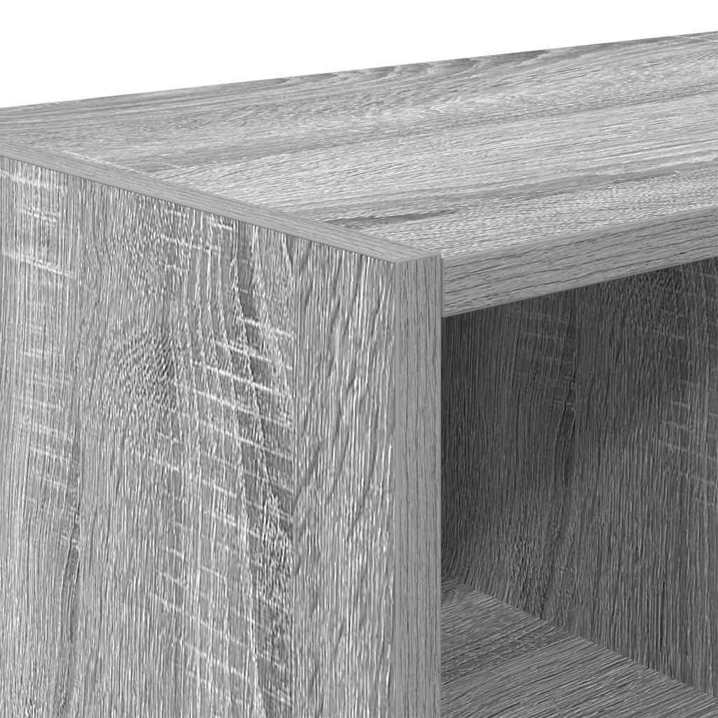 Scarpiere 2 pz Impilabili Grigio Sonoma 89,5x30x40 cm 858850