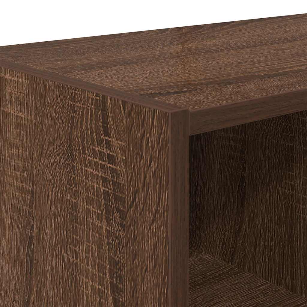 Scarpiera Impilabile Rovere Marrone 89,5x30x40 cm 858851