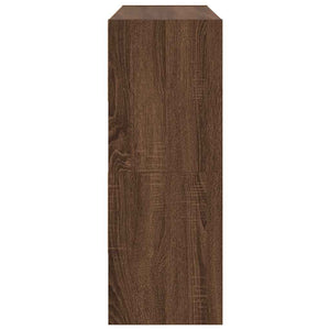 vidaXL Scarpiere 2 pz Impilabili Rovere Marrone 89,5x30x40 cm