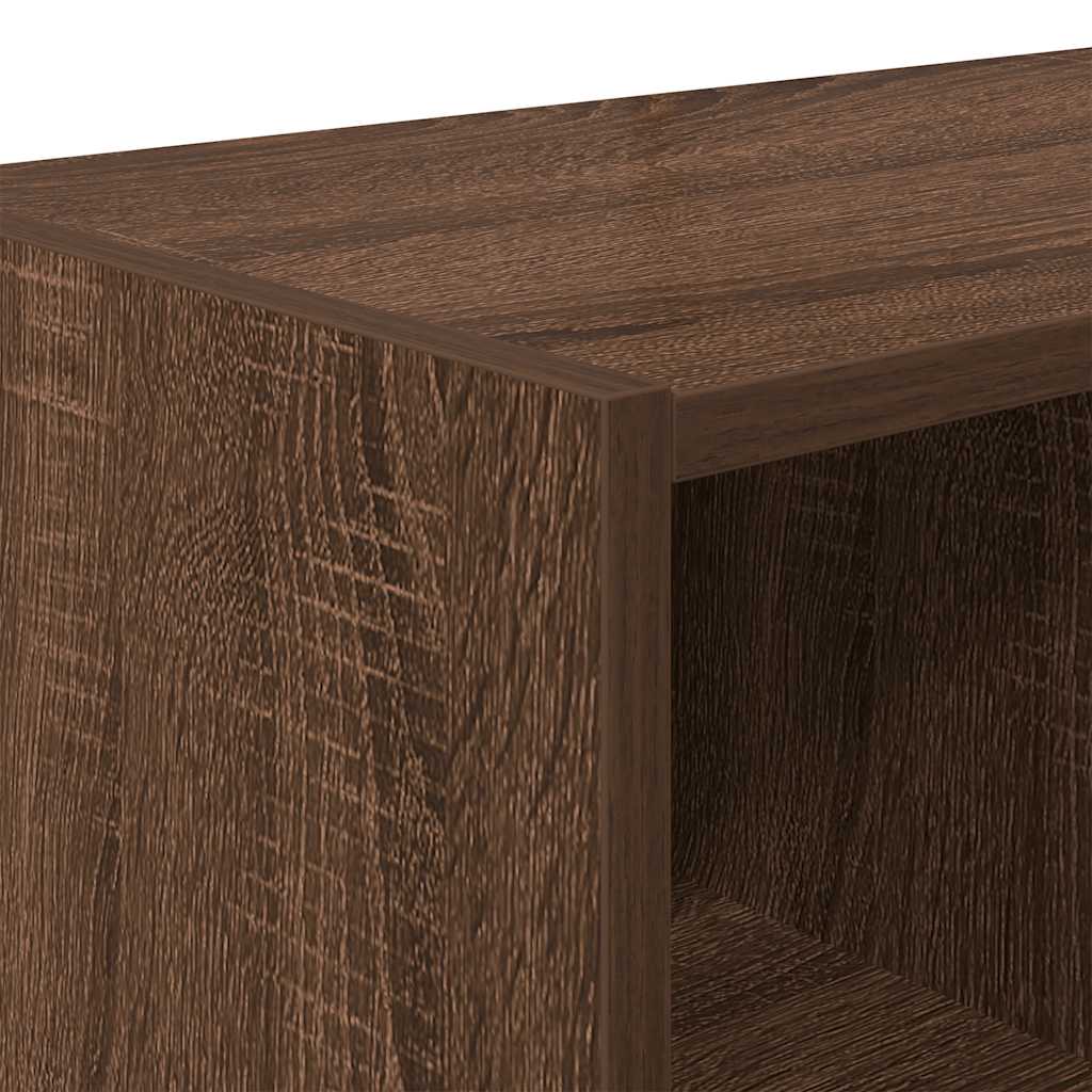 vidaXL Scarpiere 2 pz Impilabili Rovere Marrone 89,5x30x40 cm