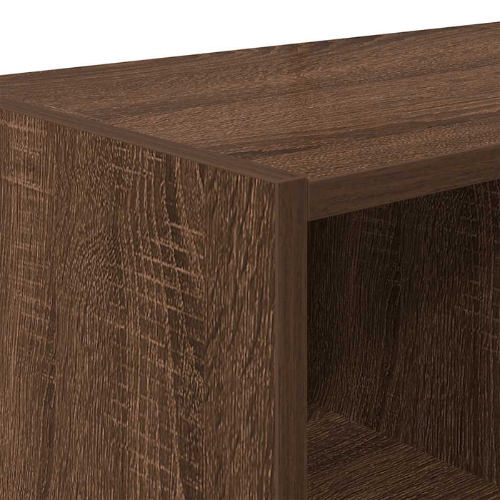 vidaXL Scarpiere 2 pz Impilabili Rovere Marrone 89,5x30x40 cm