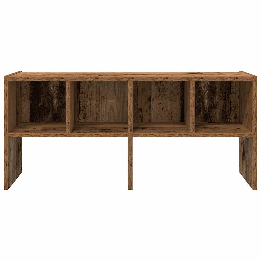 Scarpiera Impilabile Legno Antico 89,5x30x40 cm 858853