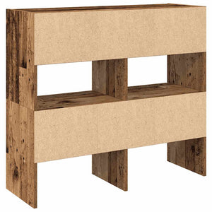 Scarpiere 2 pz Impilabili Legno Antico 89,5x30x40 cm