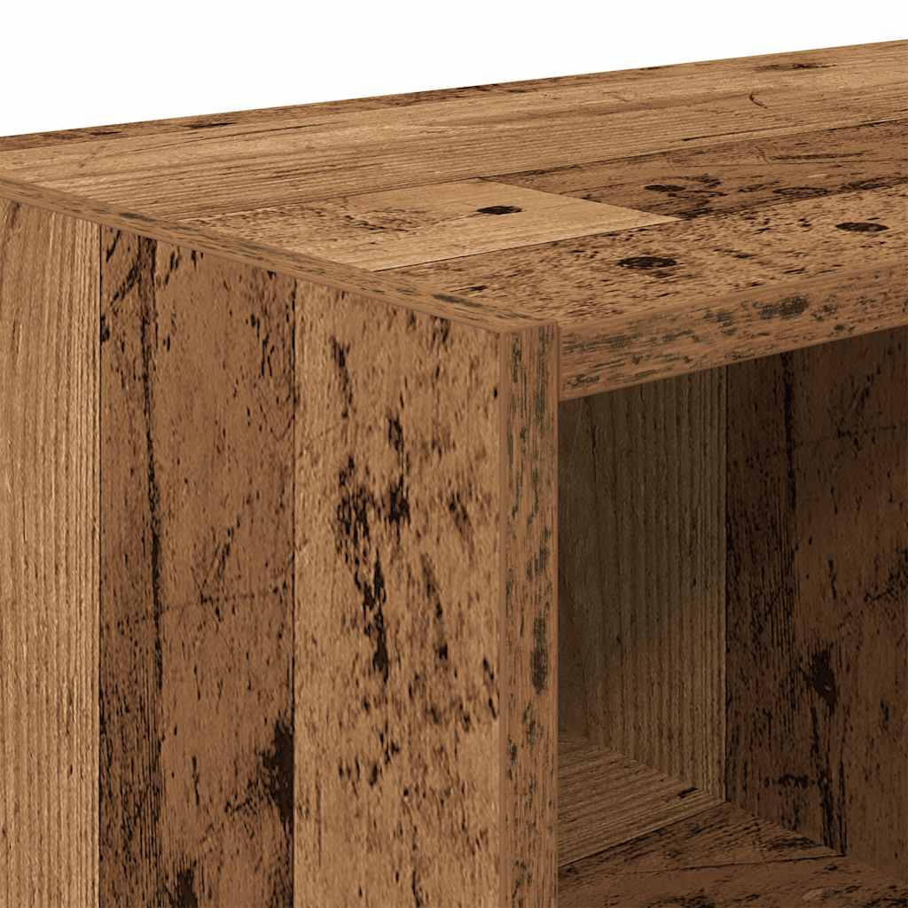 Scarpiere 2 pz Impilabili Legno Antico 89,5x30x40 cm 858854