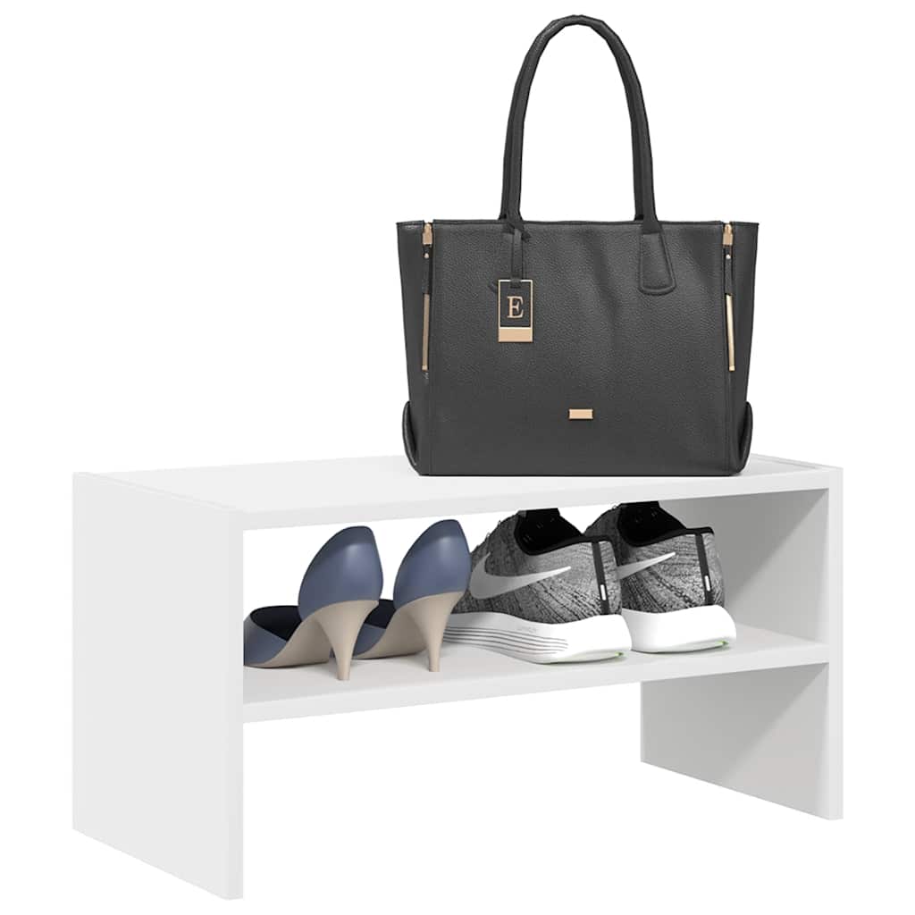 Scarpiera Impilabile Bianca 60x30x30,5 cm 858857