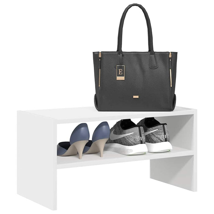 Scarpiera Impilabile Bianca 60x30x30,5 cm 858857