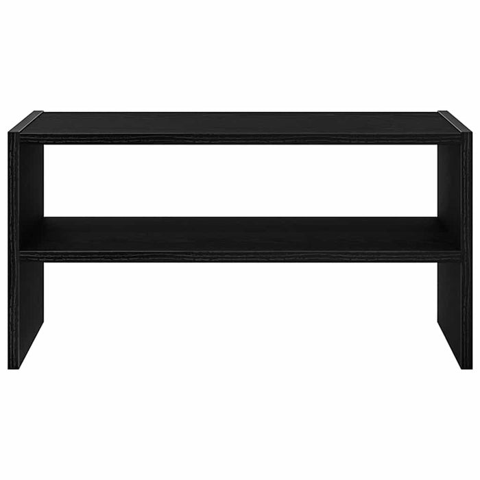 Scarpiera Impilabile Rovere Nero 60x30x30,5 cm 858859