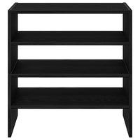 Scarpiere 2 pz Impilabili in Rovere Nero 60x30x30,5 cm