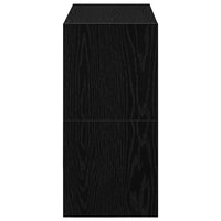 Scarpiere 2 pz Impilabili in Rovere Nero 60x30x30,5 cm