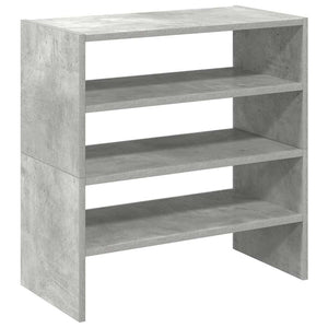 Scarpiere 2 pz Impilabili Grigio Cemento 60x30x30,5 cm 858864