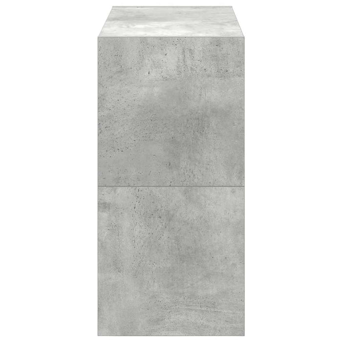Scarpiere 2 pz Impilabili Grigio Cemento 60x30x30,5 cm 858864