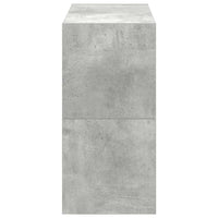 vidaXL Scarpiere 2 pz Impilabili Grigio Cemento 60x30x30,5 cm