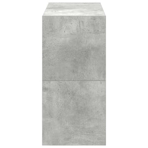 vidaXL Scarpiere 2 pz Impilabili Grigio Cemento 60x30x30,5 cm