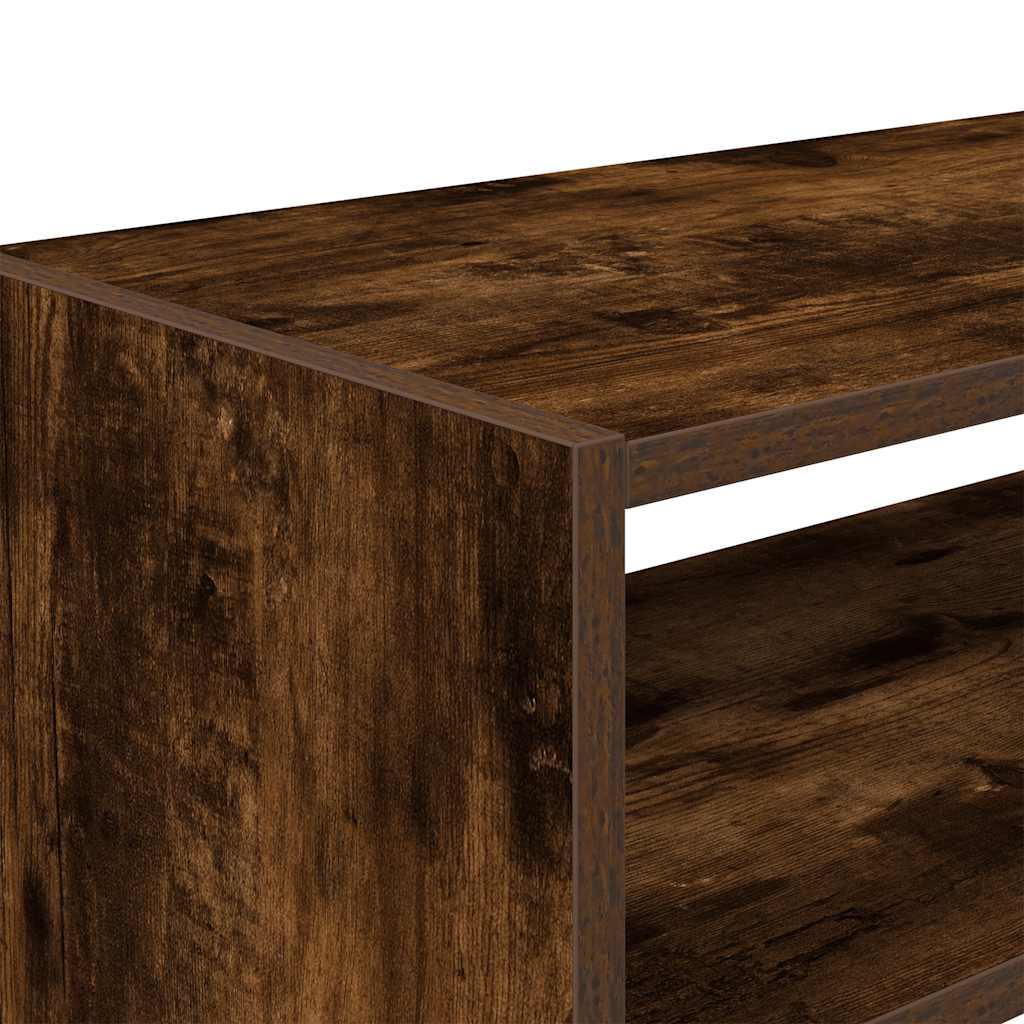 vidaXL Scarpiera Impilabile Rovere Fumo 60x30x30,5 cm