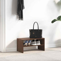 Scarpiera Impilabile Rovere Marrone 60x30x30,5 cm 858869