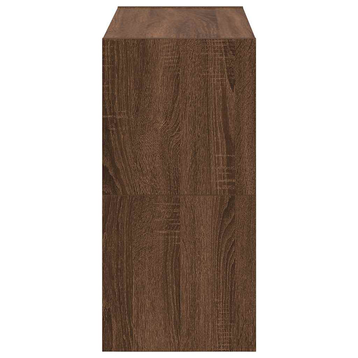 Scarpiere 2 pz Impilabili Rovere Marrone 60x30x30,5 cm 858870