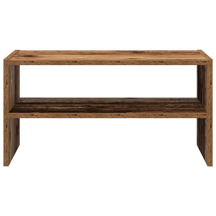 Scarpiera Impilabile Legno Antico 60x30x30,5 cm 858871